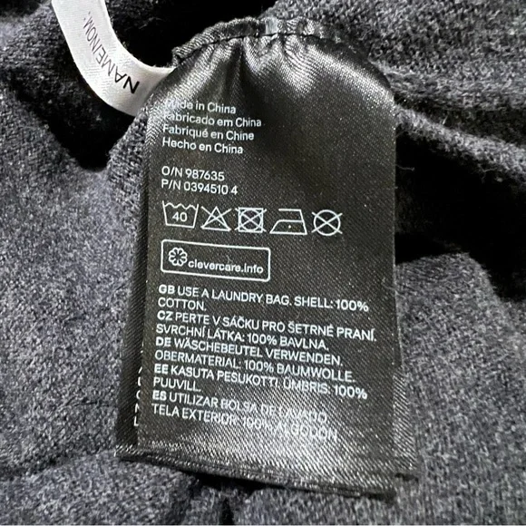 H&m US 8-10 Girls Long Sleeve Sweater Grey Gray With Black Sequin Star Detail - Picture 14 of 15